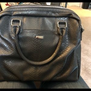 Couture Street Handbag in City Charcoal Snake New